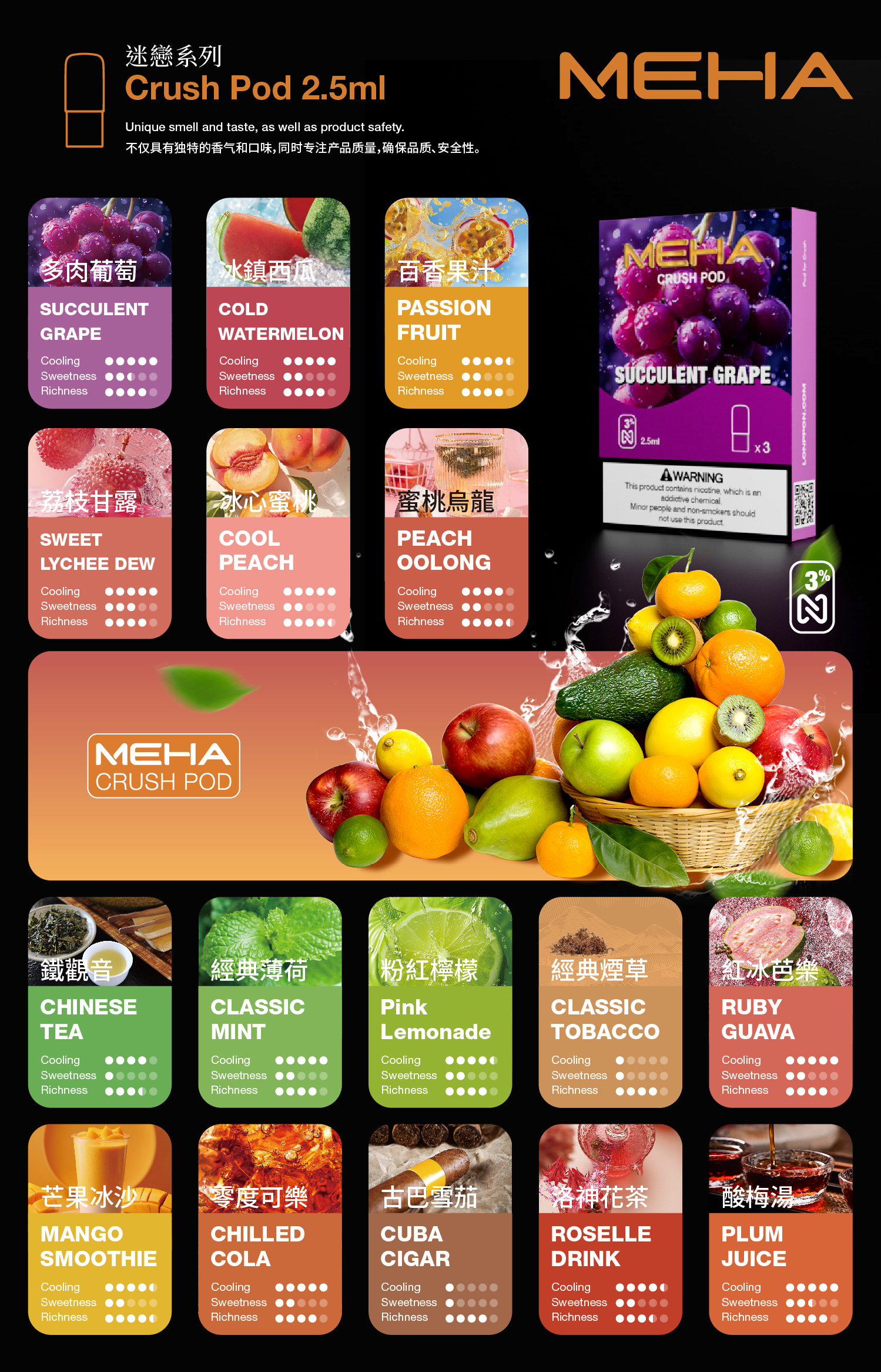 【買4送主機】MEHA魅嗨五代通用煙彈